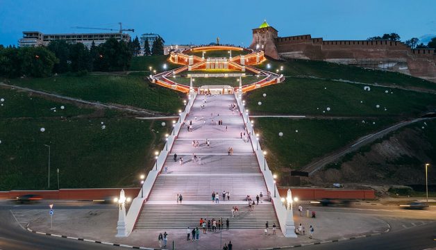 Что посмотреть в Нижнем Новгороде за 1 день? Чкаловская лестница - фото, история, отзывы