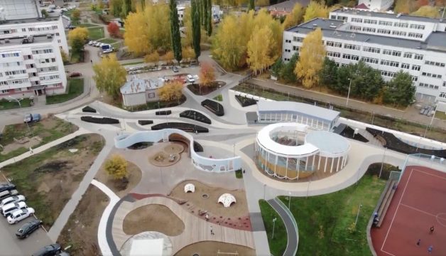 Парк "Волны Агидели" - достопримечательности города Агидель, что посмотреть, куда сходить, фото